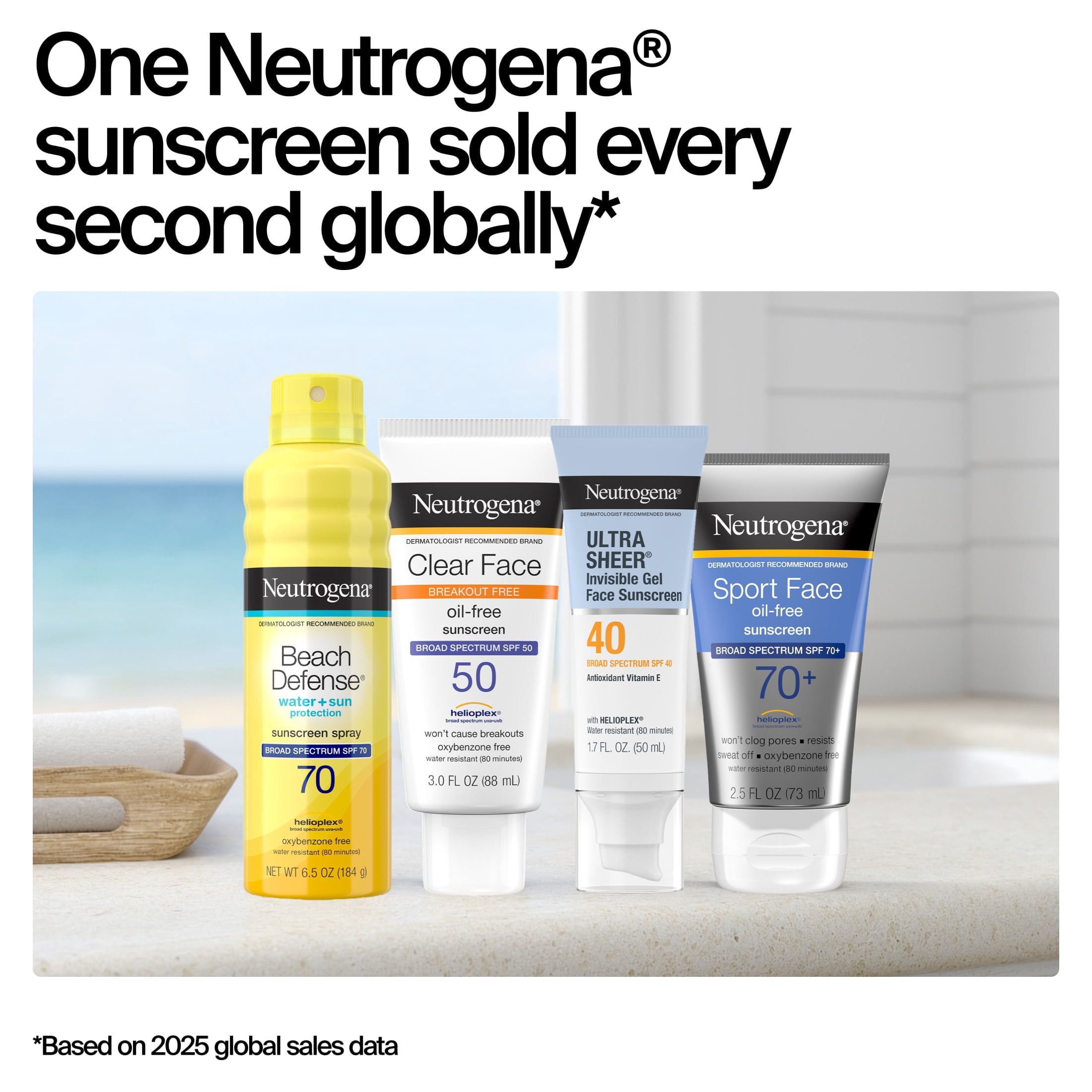 Neutrogena Ultra Sheer Invisible Gel SPF 40 Face Sunscreen, 1.7 fl. oz