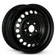 thumbnail image 2 of For 2010-2013 Mitsubishi Outlander 16 Inch Painted Black Steel - New OEM Rim - Road Ready Car Wheel, 2 of 9