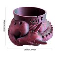 thumbnail image 2 of Fantasy Dragon Egg Yarn Bowl Ganchos de ganchillo Organizador de almacenamiento de hilo (Rojo Negro), 2 of 8