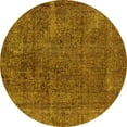thumbnail image 1 of Ahgly Company Indoor Round Oriental Yellow Industrial Area Rugs, 4' Round, 1 of 4