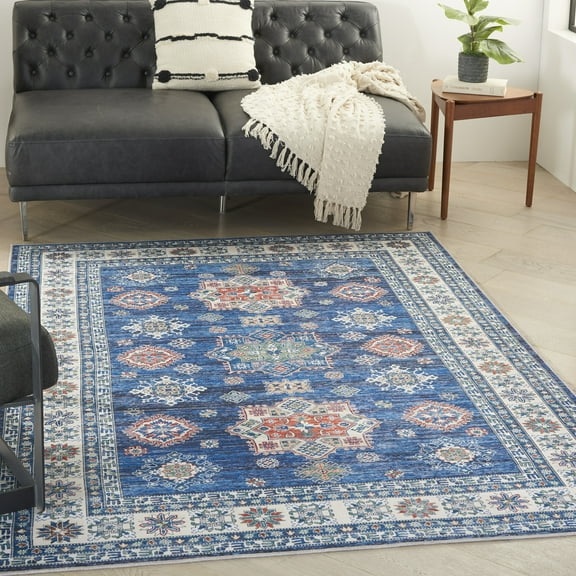 Nourison Fulton Vintage Blue 7'10" x 9'10" Area Rug (8x10)