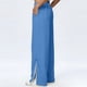 thumbnail image 2 of TaTaai olid Color Cotton Linen Women Casual Pants Wide Leg Breathable Machine Washable No Fading Lightweight Non See-through Daily Wear Full Length Trousers Gift, 2 of 8