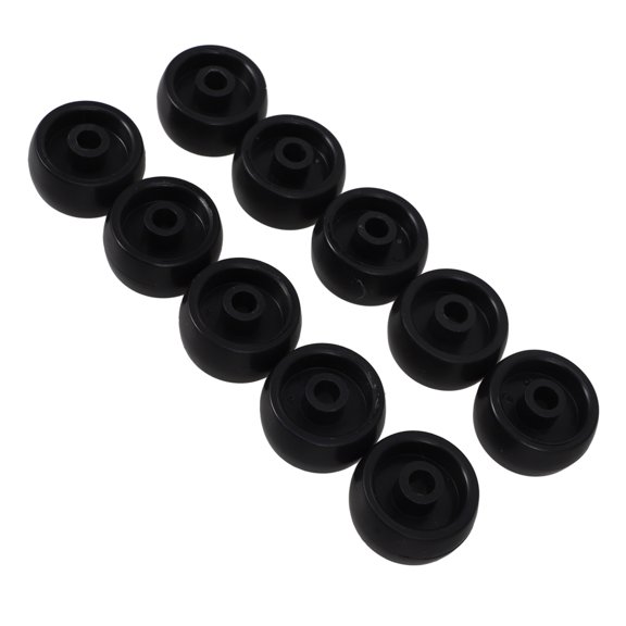OATIPHO 10Pcs Plastic Caster Wheels Replacement for Shopping Cart Office Chair Black