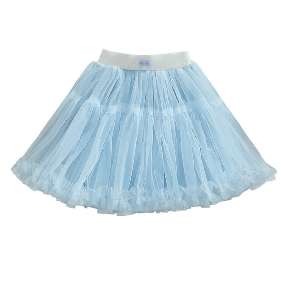 XXWXYD Girls Tutu Skirt Elastic Waist Toddler Ballet Dance Skirt Cute Puffy Tulle Layered Skirt for 𝖢arnival Part𝗒 Birthday Christmas