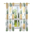 thumbnail image 7 of Yayeee Window Curtains Light Filtering 63"x42" Grommet Panel Pair Home Living Room Decor, Pineapple, 7 of 7