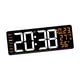 thumbnail image 5 of Reloj despertador digital,Reloj de pared digital Decoración del hogar,Despertador LED con pantalla de temperatura,Reloj calendario con visualización semanal Regalo ideal Naranja, 5 of 8