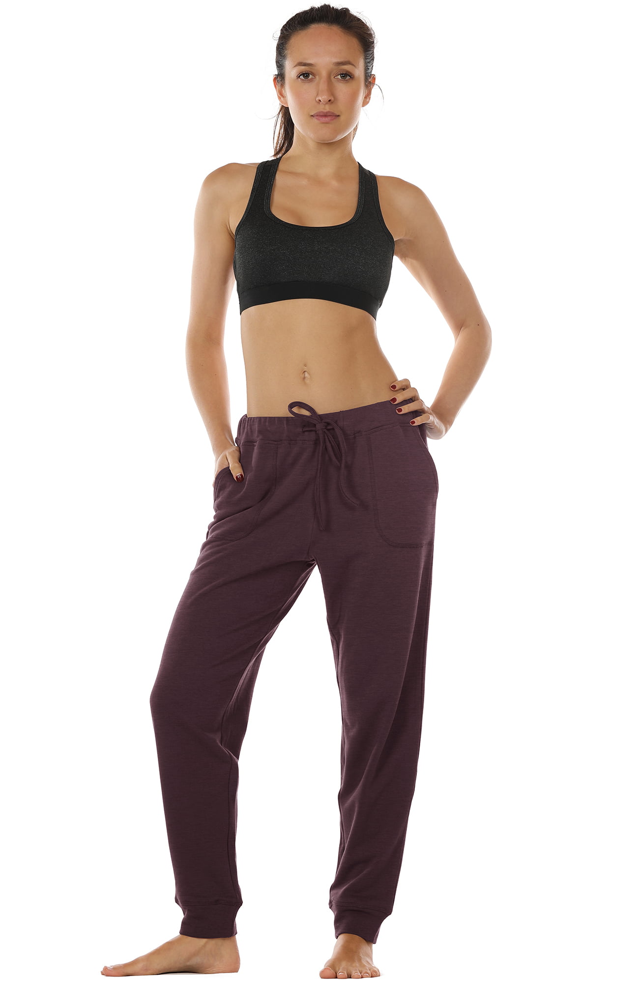 Athletic Yoga Lounge Pants with Pockets icyzone Womens Active Joggers Sweatpants 