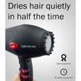 thumbnail image 4 of YBQF Ionic Hairdryer for Salon 2200W | Professional Hair Blow Dryer | Blast Turbo 6900 Soft Touch Black, 4 of 5
