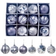 thumbnail image 1 of 12 Cardboard Boxes Sd140 Christmas 6cm Christmas Tree Decoration Ball Pendant-d Silver, 1 of 3