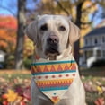 thumbnail image 2 of Dog Bandana 1 Pack,Colorful Geometric Striped Pattern Bandanas for Dogs,Cat Bandana,Small/ Large Dog Bandana 2 Size,Dog Bandanas Girl Boy, 2 of 5