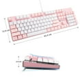 thumbnail image 6 of Merdia Mechanical Gaming Keyboard Full Size 104 Keys US Layout Wired Keyboard Brown Switch Backlit Keyboard for Gaming Accessories | Ergonomic Keyboard | USB Keyboard | Gaming Gifts, 6 of 7