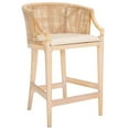 thumbnail image 5 of Pemberly Row Solid Wood and Cotton Counter Stool in Natural/White, 5 of 11
