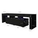 thumbnail image 3 of Modern White/Black TV Stand 160&times;35&times;45CM 20 Colors LED TV Cabinet w/Remote Control Lights Easy to Clean Assemble [US-Stock] My Lux Decor Round, 3 of 8