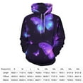thumbnail image 2 of Dreamy Purple Butterfly Pattern (46)-2 Men's Women New Sweatshirt Hoodie Men's Plus Size Sweatshirt Hooded Sweatshirt 3d Printed Street Men's Cloth, 2 of 6