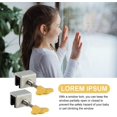 thumbnail image 4 of EcoNesxp 12 Sets Window Locks School Window Security Locks Sets Window Locks Office Sliding Door Window Locks For Terrace, 4 of 5