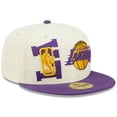 thumbnail image 3 of Men's New Era Cream/Purple Los Angeles Lakers 2022 NBA Draft 59FIFTY Fitted Hat, 3 of 6