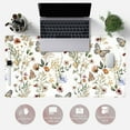 thumbnail image 6 of White Mouse Pad Flower Plant Desk Mat Floral Plant Large Mouse Pad Xl, Keyboard Computer White Big Gaming Mouse Pad Desk Pad With Stitched Edge For Home Funny Office Decor Desktop Mat Pad, 31.5x15.8in, 6 of 6