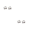 thumbnail image 4 of Guardurnaity Declaración con estos elegantes y lindos aretes de aro de estrella, livianos y cómodos de usar como regalo Type2 NO2, 4 of 6