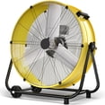 thumbnail image 1 of Uthfy Ventilador de tambor industrial de alta resistencia, ventilador de piso de alta velocidad con 3 velocidades, ventilador de garaje de metal con inclinación de 360° para almacén, comercial, taller, 1 of 5