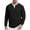 AA01_Black, variant on Resicozy Long Sleeve Henley Shirts for Men Casual Waffle Fashion Solid Color Pullover 3-Button T-Shirt with Pocket Army Green 2XL