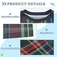 thumbnail image 2 of FORMRS Boys Rash Guard Short Sleeves Swim Shirt Quick Dry UPF 50+ Sun Protection, Sizes 3-12T, Warm Tartan Mosaic, 2 of 6