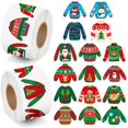 thumbnail image 1 of Pegatinas navideñas para suéteres BeYuMi, 1000 unidades, 2 rollos, 1 of 6