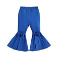 thumbnail image 7 of SERTGUTR Girls' Flare Pants Elastic Waist Pull-On Bow Detail Wide Leg Pleated Bell Bottom Trousers Casual School Daily Everyday Wear, 7 of 7