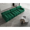thumbnail image 5 of bokifol 104"Modular Sectional Sofa for Living Room,Cloud Couch 3-Seat Sofa for Apartment,Office,Bedroom,Green, 5 of 8
