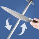 thumbnail image 5 of 10in Knife Sharpener Stick Professional Honing Blade Sharpening Rod Stick for Home Business Black, 5 of 5