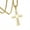 Gold Color, variant on Hot classic 14K Yellow Gold crystal cross pendant Necklace For Women high quality luxury Wedding party Jewelry gifts