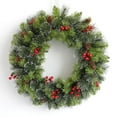 thumbnail image 3 of Artificial Wreath for Christmas, Wall Hanging Farmhouse Wreath, Ornamental Winter Wreath for Door Fen Holiday Christmas Decoration , 40cm, 3 of 6