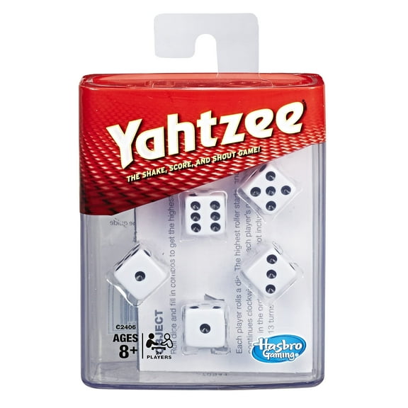 Hasbro Gaming Yahtzee Dice Game | Fast-Playing Board Games for Families | Strategy Games for Kids & Adults | Christmas Stocking Stuffers | 2  Players | Ages 8 