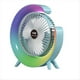 thumbnail image 3 of Ventilador Portátil USB Recargable, Ventilador LED 7 Colores, Ventilador Eléctrico Ajustable A 180°, Ventiladores Camping, Mini Ventilador Escritorio 3 Velocidades, Color Azul, 3 of 5