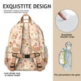 thumbnail image 5 of Corgi Dog and Flower Florals Backpack for School,Cute School Bag,Schoolbag with Adjustable Shoulder Straps & Padded Back,15.25"x11.5"x5.25", 5 of 6