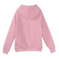 thumbnail image 7 of Domuza Mens Hoodies Stylish Casual Long Sleeve Drawstring Hooded Sweatshirt Fall Winter Basic Essential Raglan Pullover with Kanga Pocket Pink 2XL, 7 of 7