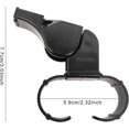 thumbnail image 2 of Handheld Whistle, Finger Grip Whistle, Reusable Referee Whistle, Referee Whistle Black Plastic Finger Grip, Plastic Sports Whistle, Loud and Clear Sou, 2 of 5