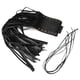 thumbnail image 3 of JUSPOCKET 2 empuñaduras de mano de cuero PU negras con borlas para manillar de 1 pulgada, accesorios de modificación de motocicleta, 3 of 11
