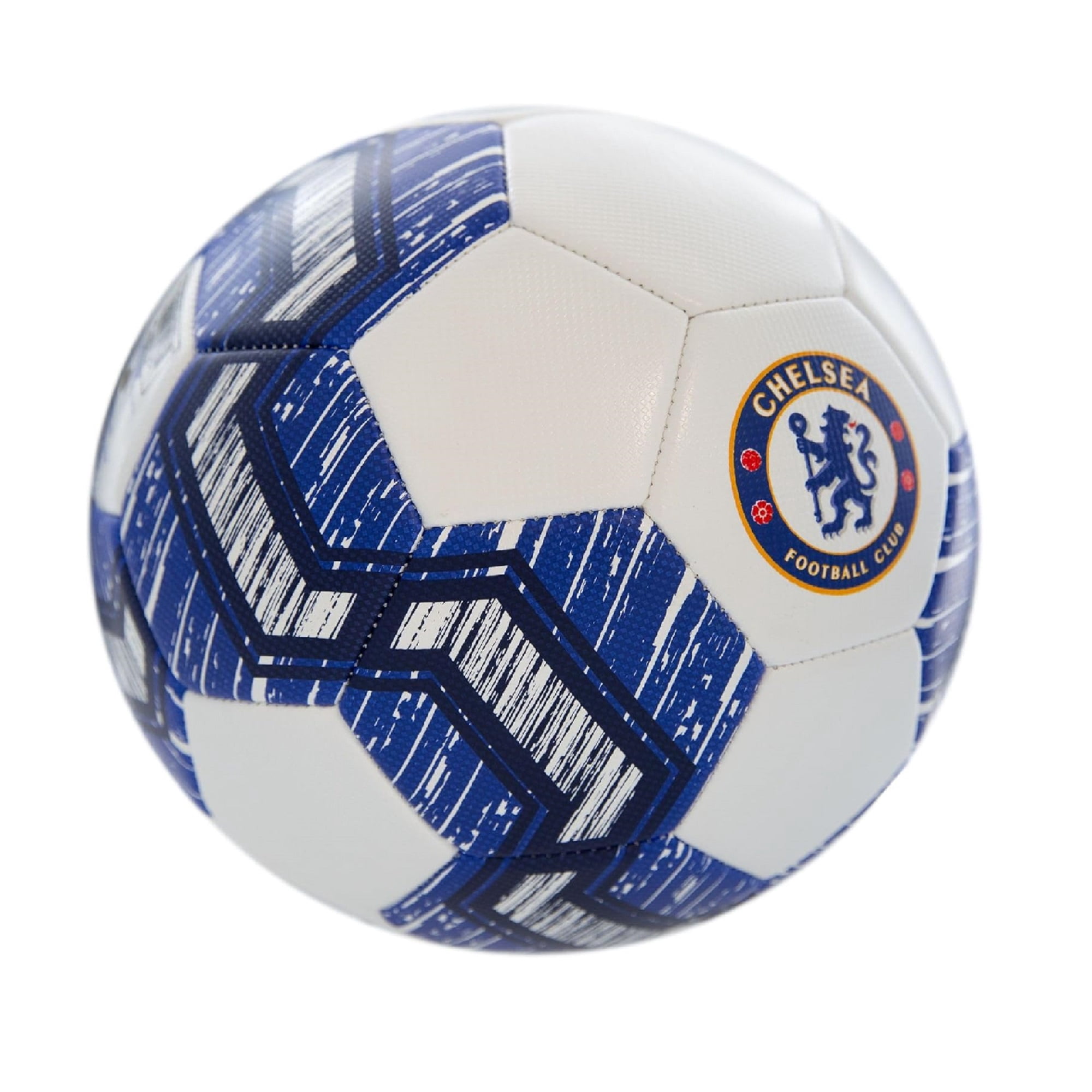 Icon Sports Official Licensed Chelsea Soccer Ball - White, Blue Pathway - Size 5