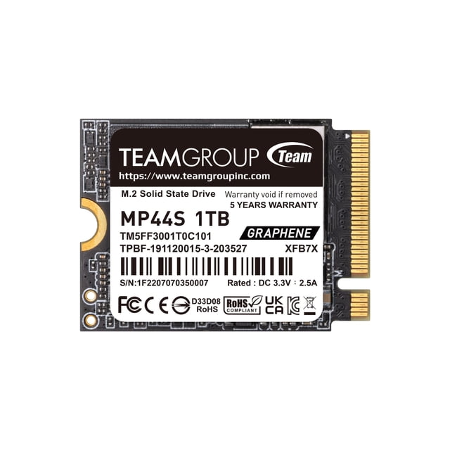 SSD TEAMGROUP MP44S 1 TB Gen4x4 M.2 22x30 mm PCIe 4.0