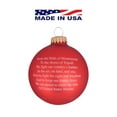 thumbnail image 4 of Christmas Tree Ornaments - Military Glass Balls from Christmas by Krebs - Handmade Seamless Hanging Holiday Decorations for Trees (2.625" & 3.25" Red Marine Corps-USMC Variety Set of 5), 4 of 4