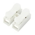 thumbnail image 6 of YIEMEEN 100Pcs Push Quick Wire Cable Connector 2 Pin Push-in Spring Loaded Electrical Connectors White Wiring Terminals, 6 of 11