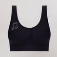 thumbnail image 5 of AINIYS Breathable Everyday Bras Wireless Seamless Soft Cup Bra Wide Straps Sports Yoga Bra Bralette Lift and Support Push-Up Bra No Underwire T-Shirt Bra Cleavage Bra Women's Black XXXXL, 5 of 6