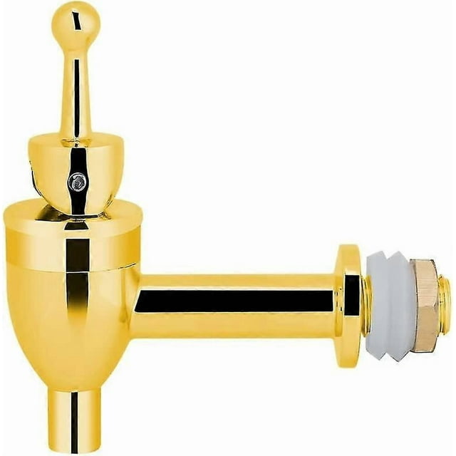 Wine Barrel Faucet Copper Faucet For Wine Beer Barrel Beverage Dispenser Faucet Replacement(12mm-gold)