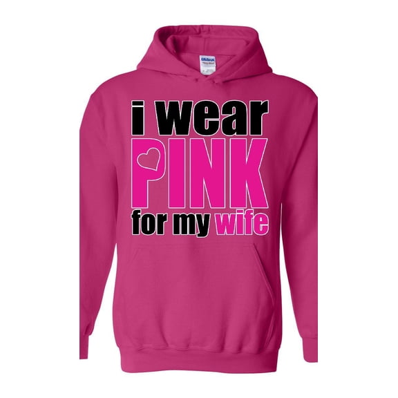 Artix - Women's Plus Sweatshirts and Hoodies - I Wear Pink For My Wife