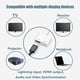 thumbnail image 2 of Adaptador Lightning a AV Digital HDTV (Certificado Apple MFI), Cable Conector HDMI 1080P HD con Puerto de Carga Compatible con iPhone 14/13/12/11/iPad en HDTV/proyector/monitor, 2 of 10
