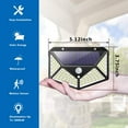 thumbnail image 6 of Solar Light Outdoor 100 LED Waterproof Security Wall Night Light with Motion Sensor 270 Wide Angle for Pathway Porch Yard Garage Garden Fence Walkway Driveway 2 Pack, 6 of 7