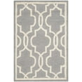 thumbnail image 3 of SAFAVIEH Cambridge Kyle Geometric Wool Area Rug, Silver/Ivory, 3' x 5', 3 of 8