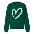 thumbnail image 4 of Valentines Sweatshirt Women Valentine Love Heart Graphic Long Sleeve Tshirts Valentine's Day Gifts Lover Loose Fit Outfit Blouses, 4 of 5