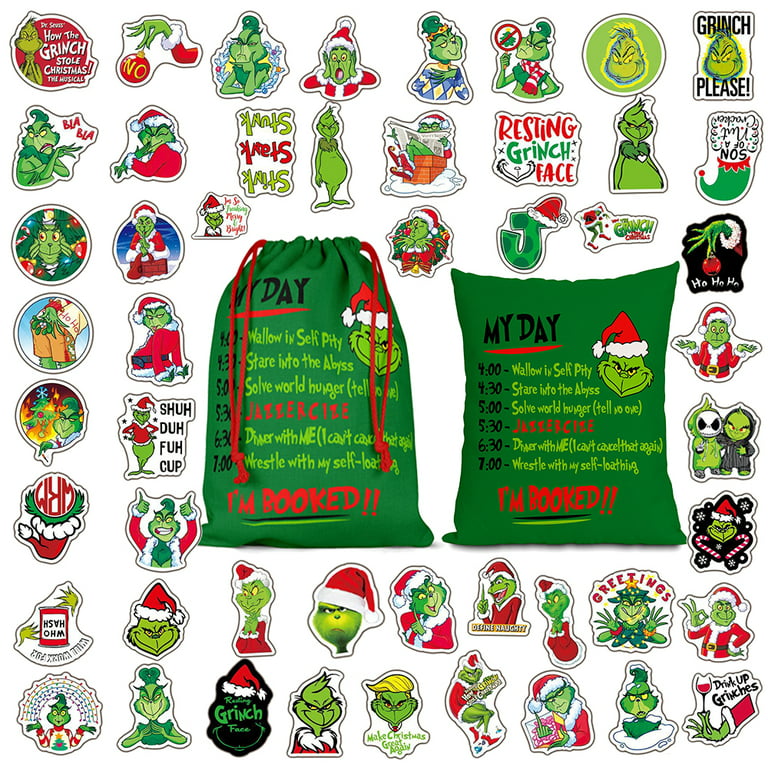  The Grinch Party Favors Set for Kids - Bundle with 12 Dr. Seuss  The Grinch Play Pack Coloring Books with Stickers, Crayons, Beach Kids Loot  Bags, More (The Grinch Birthday Party