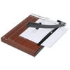 12 Sheets Guillotine Paper Cutter Wooden Heavy Paper Trimmer, Home Office Paper Cutter A4, B5, A5, B6, B7